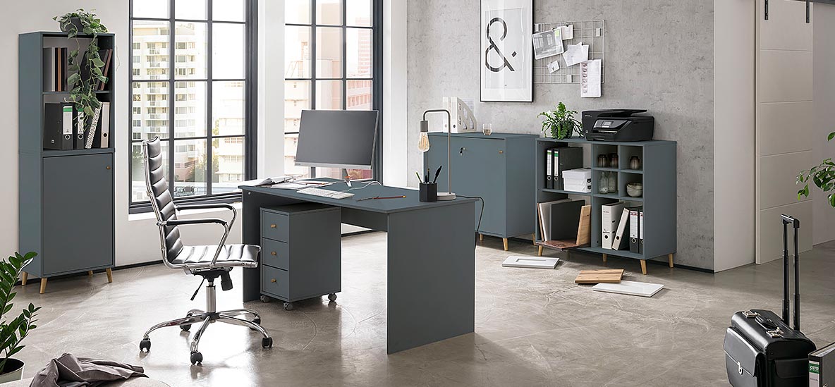 Möbelprogramm 500 Blaugrau