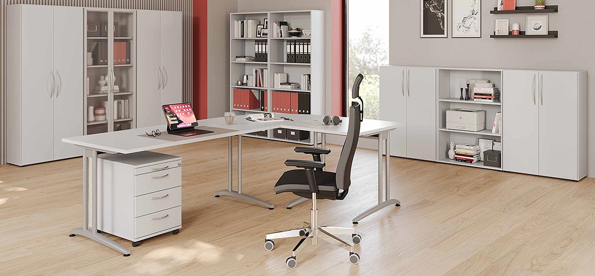 Möbelprogramm Altus Lichtgrau