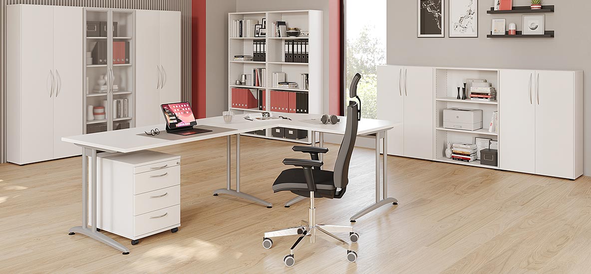 Möbelprogramm Altus Weiß