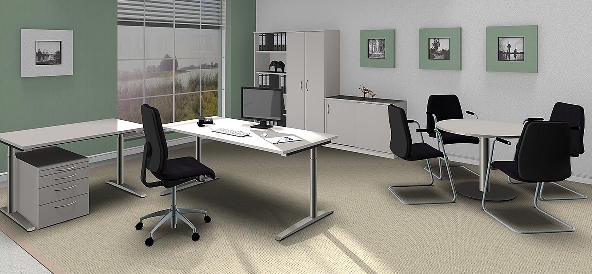 Möbelprogramm fastline Lichtgrau