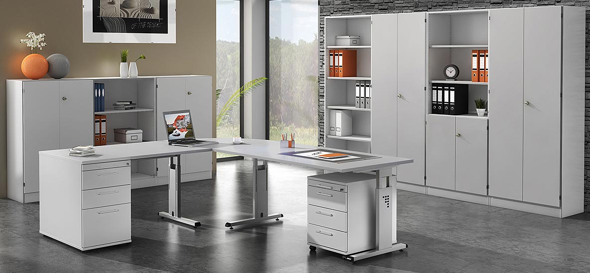 Möbelprogramm Gradeo Lichtgrau