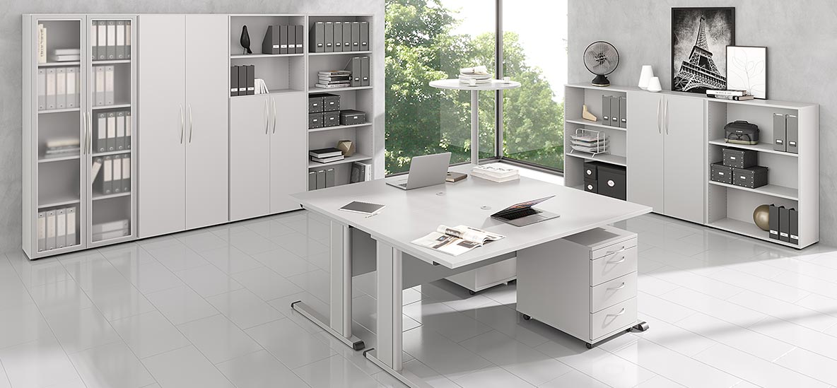 Möbelprogramm Inader Lichtgrau