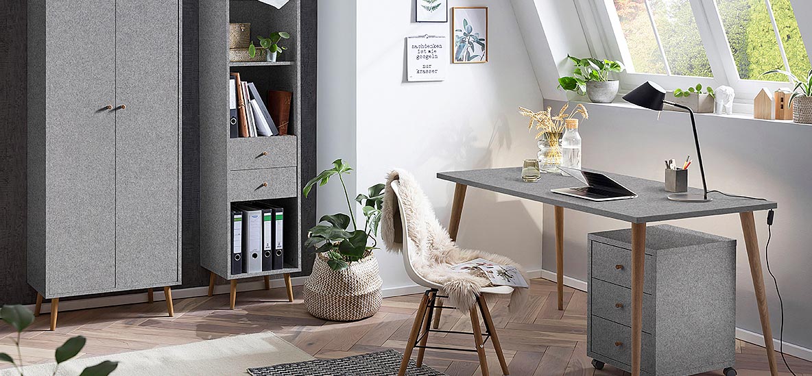 Möbelprogramm Jonte Grau