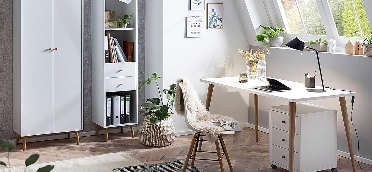 Möbelprogramm Jonte Weiß