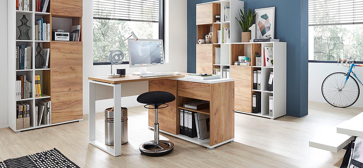 Möbelprogramm Lioni Weiß/Eiche