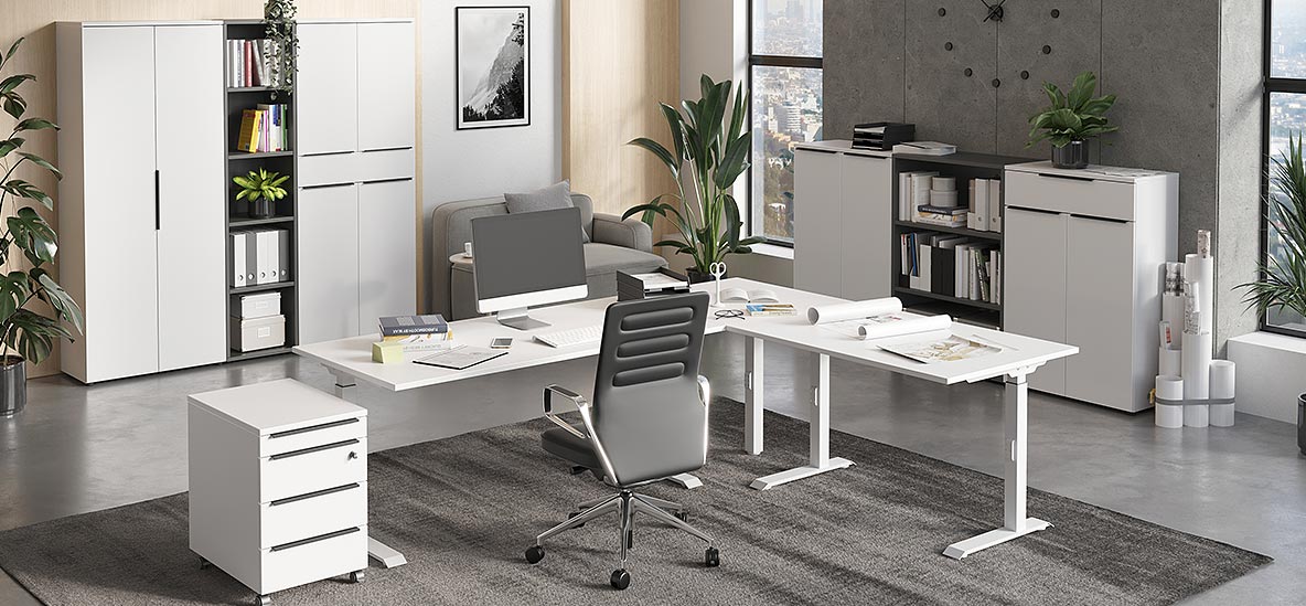 Möbelprogramm Mailand Weiß