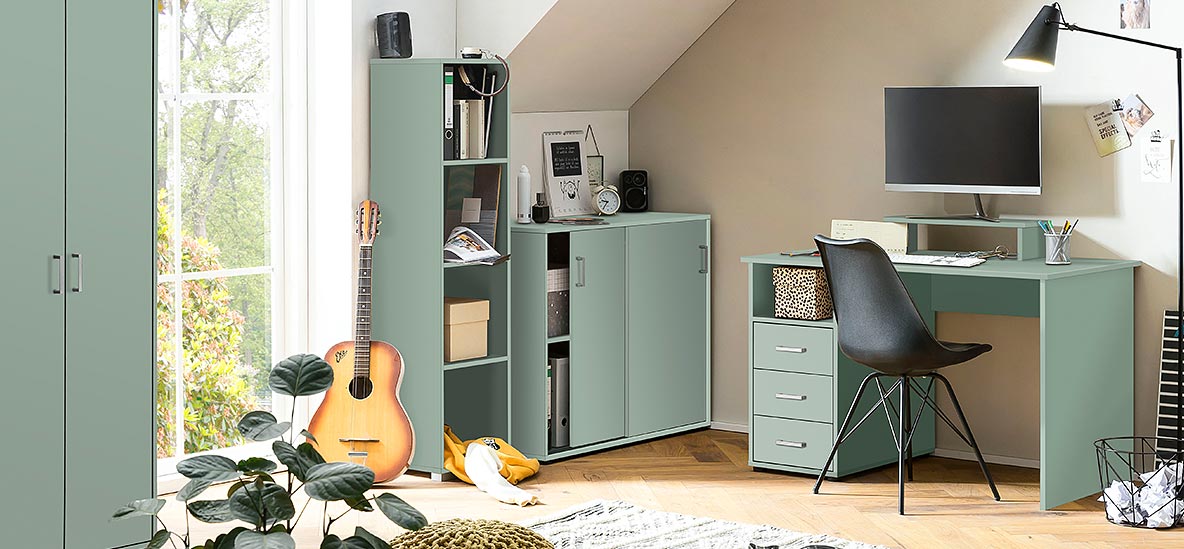 Möbelprogramm Niels Pistazie