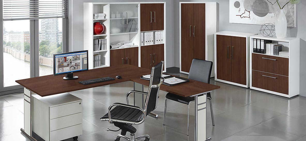 Möbelprogramm Priola Wenge/Weiß