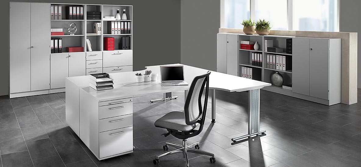 Möbelprogramm Prokura Lichtgrau