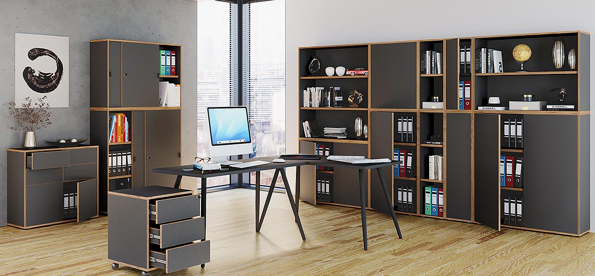 Möbelprogramm Salia Anthrazit