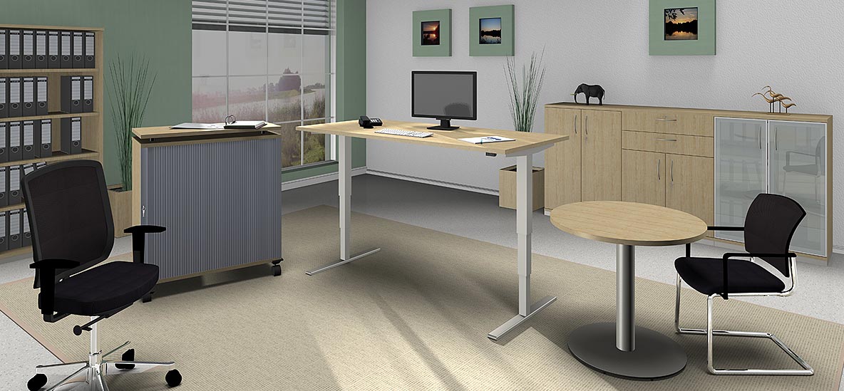 Möbelprogramm Sidney Ahorn