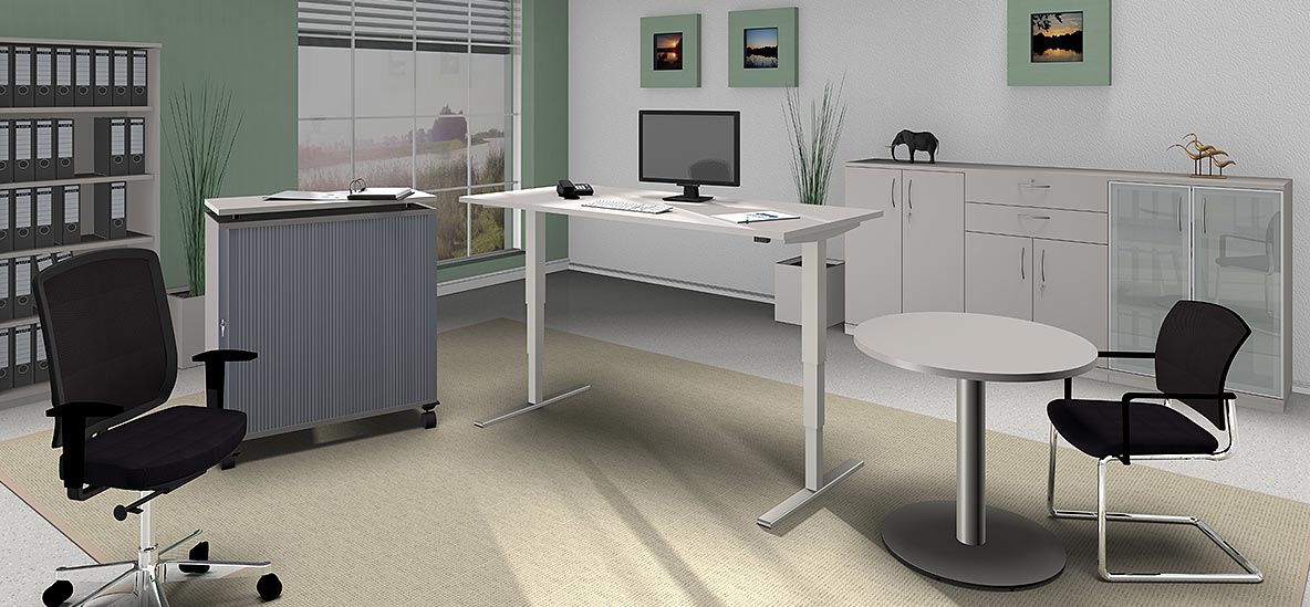 Möbelprogramm Sidney Lichtgrau