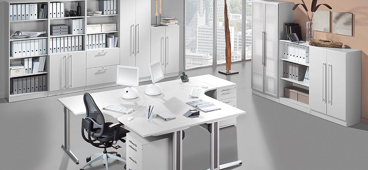 Möbelprogramm Sira Lichtgrau