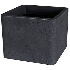 Lea Pflanzkübel Kunststoff 39,0 x 39,0 x 31,0 cm schwarz günstig ... Lea Pflanzkübel Kunststoff 39,0 x 39,0 x 31,0 cm schwarz günstig ...